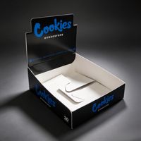 Boîtes PDQ personnalisées imperméables, boîtes en papier pliables, revêtement UV, logo imprimé, boîtes PDQ pour l'affichage de produits alimentaires et de collations, emballage de base