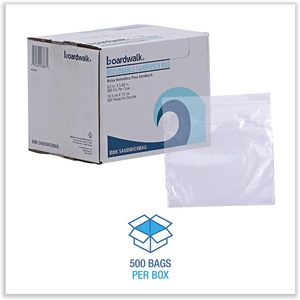 Bolsas Reutilizables para Almacenamiento de Alimentos SANDWICHBAG de 7 x 8 Pulgadas para Sándwiches, 500 Unidades por Caja - Product Image 5