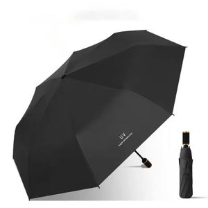 Custom Automatic Open and Close Three Folding <b>Umbrella</b> 3 Fold Lightweight With Logo - Product Image 5