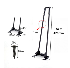 Patins de <span class=keywords><strong>protection</strong></span> pliables Lingtian en métal robuste et durable de 6 mm d'épaisseur, réglables, noirs, pour la <span class=keywords><strong>protection</strong></span> des meubles de chambre - Product Image 4