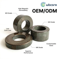 Núcleo Toroidal de Alta Permeabilidad M3/M4/M6, Tamaño Personalizado, Acero al Silicio CRGO, Estructura Compacta para Transformador de Corriente