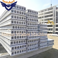 Línea de Producción Completa de Paneles de Hormigón Ligero para Pisos Huecos, Máquina de Losas de Hormigón Prefabricadas de 150 mm x 600 mm con Sistema Hidráulico