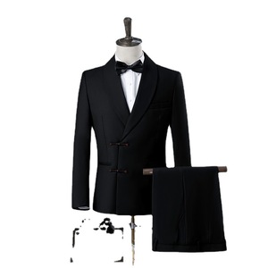 Traje de <span class=keywords><strong>hombre</strong></span> personalizado para novio de <span class=keywords><strong>matrimonio</strong></span> chino tradicional personalizado - Product Image 1