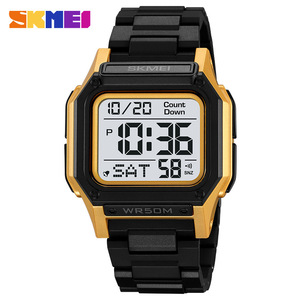 Skmei Digital Watch Men 50M Waterproof TPU Strap Sports Electronic Watch With Countdown Timer And Alarm Function - Product Image 5