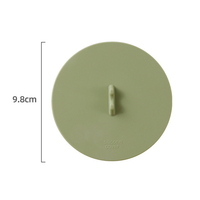 Couvre-gobelet en silicone anti-poussière, couvercle de gobelet scellé réutilisable en silicone avec support pour cuillère
