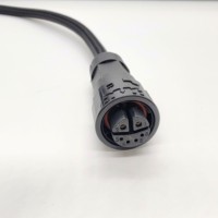 M16 Serie 2+4-polig 10A+3A Push-Selbstverriegelnder IP67 Wasserdichter Einbau-Steckverbinder für LCD-Display LED-Display-Modul