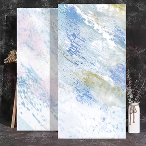 Carrelage de sol moderne de luxe pour le salon plaqué or Dali Jade inspiré de l'imagination de la soie <span class=keywords><strong>pierre</strong></span> colorée dorée pour la maison - Product Image 3
