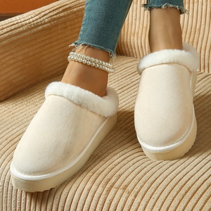 Otoño Invierno para zapatillas para mujeres, prendas de vestir para hombres, medio Paquete de botas de nieve, Luna cálida, cómodos zapatos de suela gruesa para el hogar - Product Image 4