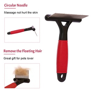 <span class=keywords><strong>Spazzola</strong></span> <span class=keywords><strong>per</strong></span> Toelettatura Animali Domestici, Pettine con Denti in Acciaio Inox <span class=keywords><strong>per</strong></span> Cani e Gatti - Product Image 3