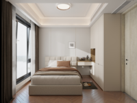 Ensemble de meubles de chambre à coucher de luxe pleine grandeur avec rangement en bois et design moderne pour la maison et l'appartement