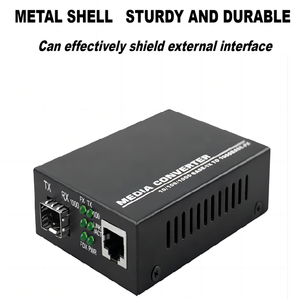 Convertidor de medios de fibra monomodo de 20km 10/100M Ethernet RJ45 a SC Transceptor de fibra óptica de carcasa de hierro con 3 años de garantía - Product Image 3