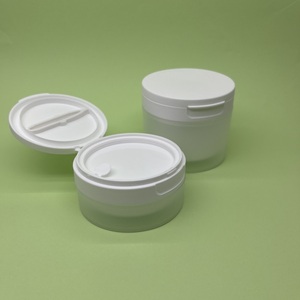 Vente en gros 50g 100g 120g 150g Pot de tampon de toner à double paroi avec <span class=keywords><strong>pince</strong></span> à épiler Pot de masque de crème à récurer avec cuillère - Product Image 6