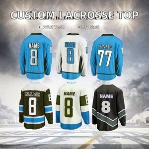 Maillot de crosse pour jeunes en gros avec nom d'équipe personnalisé Numéro de logo Impression à séchage rapide Service OEM Prix d'usine - Product Image 3