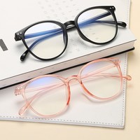 Nouvelle Arrivée Monture Ronde à Rivets Anti-Radiation Anti-Lumière Bleue Monture de Lunettes Optiques Unisexe Tendance Grande Monture Lunettes de Myopie