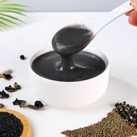 Poudre de céréales 100% naturelle aux huit trésors noirs, poudre de sésame noir et de noix, poudre de remplacement de repas mélangée, pâte de sésame noir