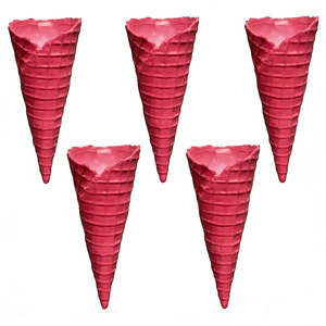 13.5cm Eco-Friendly Plastic <b>Foam</b> Hollow Artificial Food Model for Ice Cream Shop Exercise Display White Pink Circular <b>Crafts</b> - Product Image 1