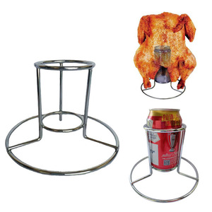 ที่วางกระป๋องไก่ก้นเบียร์ที่ทำจากสแตนเลสสำหรับผู้สูบบุหรี่และย่าง - Product Image 4