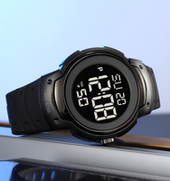Reloj Multifunción SKMEI 2527, Reloj Deportivo Luminoso Analógico Digital con Alarma, 5ATM, Esfera de Resina, Cronógrafo, Cronómetro