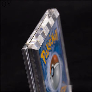 YY 35PT Trading <b>Card</b> Top Loader Clear Rigid <b>Card</b> <b>Holders</b> for TCG Sports <b>Cards</b> Custom Logo Wholesale - Product Image 2