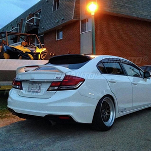 Aileron arrière pour Honda Civic 2012-2015, aileron arrière en plastique ABS DTF, couleur de l'aileron arrière - Product Image 4