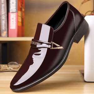 Chaussures Derby en cuir véritable pour hommes, chaussures de bureau, chaussures décontractées, chaussures habillées pour hommes, chaussures de soirée en cuir - Product Image 3