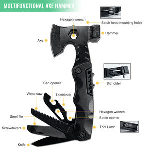 Hongrui, Kit multifuncional <span class=keywords><strong>de</strong></span> titanio para exteriores, hoja <span class=keywords><strong>de</strong></span> sierra <span class=keywords><strong>de</strong></span> acero inoxidable, clavija para tienda <span class=keywords><strong>de</strong></span> campaña para uso <span class=keywords><strong>de</strong></span> emergencia para acampar y hacer senderismo - Product Image 3