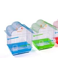Cage d'élevage pliable plaquée or pour oiseaux, idéale pour perroquets et canaris - Vente en gros