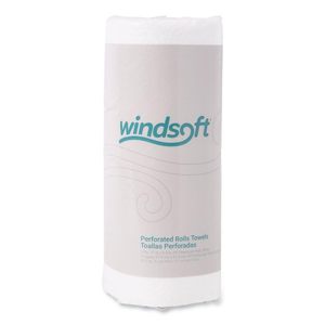 Windsoft 122085CTB 11 pouces. X 8,5 pouces Rouleaux d'essuie-tout de cuisine blancs 2 plis, 30 rouleaux/carton - Product Image 5