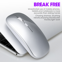 Souris sans fil T-WOLF X1 2.4GHz USB, rechargeable, portable, silencieuse, ergonomique, RVB, pour ordinateur portable et PC