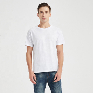 Maglietta in Cotone Bianco Economica 100% Cotone Collo Tondo Casual 150gsm <span class=keywords><strong>SML</strong></span> 0,99USD per Promozioni Elettorali e Pubblicità - Product Image 2