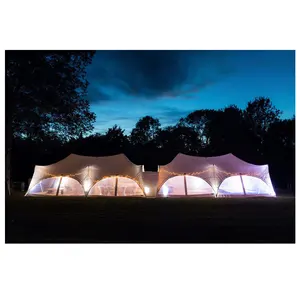LED-Licht 100 Perosn Marquee Party Zelte/Big Stretch Hochzeits zelte mit Wänden