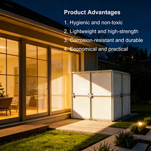 Réservoir <span class=keywords><strong>d</strong></span>'eau souterrain en PRV avec conception structurelle pour la résistance au poids du sol et à la pression de l'eau - Product Image 5