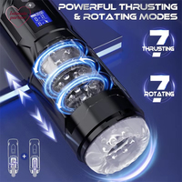 Niusida Masturbateur Masculin avec Modes de Poussée, Rotation et Vibration, Jouet Sexuel pour Adultes, Stroker pour Hommes, Machine Sexuelle, Jouets Sexuels pour Hommes