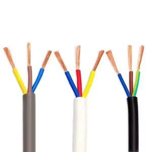 High Quality VDE Standard H03VV-F 300/500V Flexible Copper Conductor Wire 3-4-5-Core Home Appliance Power Cable Underground Use