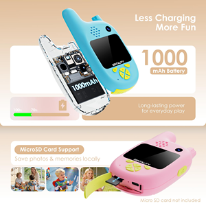 Fotocamera e Walkie Talkie per Bambini 2.4G 20MP Doppia Lente 2-in-1 con Sensore CMOS MicroSD Messa a Fuoco Fissa Video Full HD Chiamata Bidirezionale - Product Image 6