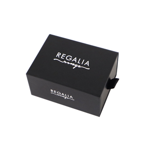 Caja de Regalo de Joyería de Alta Calidad de Fábrica China, Empaque de Papel de Lujo Personalizado, Caja de Regalo Rígida Negra con Cajón - Product Image 3