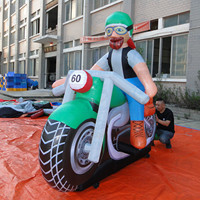 Ballon gonflable en derderabs pour moto, de bonne qualité, usine, pour les entreprises de location, offre spéciale