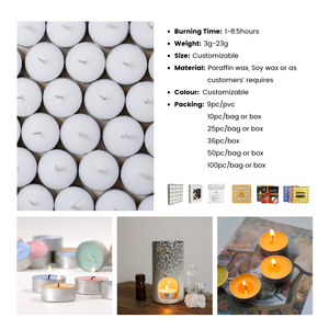 OEM Factory Mini Paraffin Wax <strong>Candle</strong> 4 Hour 8 Hour Burning Time White Color Small Tea Light <strong>Candles</strong> - Product Image 6
