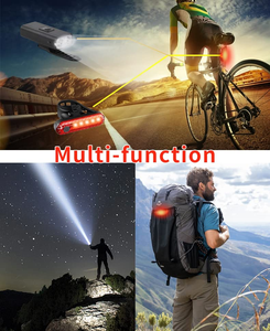 Equipo de Ciclismo Personalizado al por Mayor, Luz de Bicicleta Recargable por USB, Luces LED Impermeables para Ciclismo Nocturno - Product Image 4