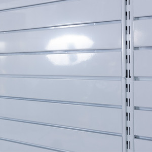 Siêu Thị Một Mặt Kim Loại Slatwall Gondola Kệ Với Hộp Đèn - Product Image 2