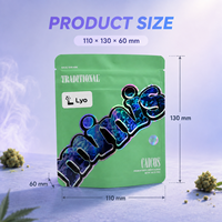 Pochette flexible personnalisée OEM ODM avec logo, finition mate, emballage thermoscellé, sac en Mylar personnalisé