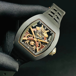 Top Limited Edition Men's Mechanical <b>Watch</b> Carbon Fiber <b>Case</b> Rubber Strap High Quality Power Reserve Waterproof Sports - Product Image 2