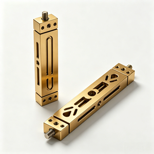 Bloc de positionnement linéaire de précision CNC en acier inoxydable à fente longue avec trous filetés pour rail de guidage d'automatisation - Product Image 2