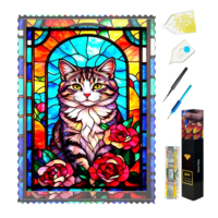 Peintures Diamantées 5D DIY Haut de Gamme en Résine, Carrées, à Couverture Complète, Effet Papillon Arc-en-ciel, avec Diamants Courts et Doux, Kits de Peintures Diamantées AB