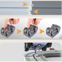 Juego de Pistas de Carreras de Coches de Slot DIY de Ingeniería Eléctrica STEM, Juguetes de Mini Camiones Volquete, Set de Juego de Vehículos de Construcción, Juguetes de Slot