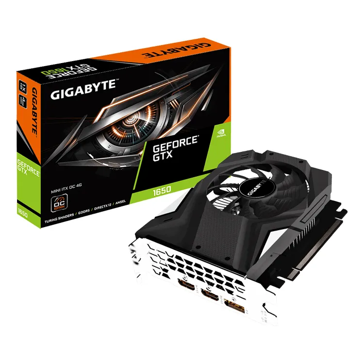 GIGABYTE NVIDIA GeForce GTX1650 MINI ITX OC 4G Với 4GB GDDR5 128bit Card Đồ Họa Giao Diện Bộ Nhớ (GV-N1650IXOC-4GD)