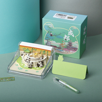 Mociworld Factory Direct 2026 Nouvelles Idées de Produits Créatifs Bloc-Notes 3D Panda 150 Feuilles Calendrier Hebdomadaire OEM ODM Artisanat en Papier