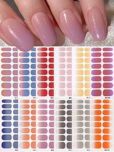 Éxito de Ventas <span class=keywords><strong>en</strong></span> TikTok, Venta al por Mayor de Fábrica, Pegatinas de <span class=keywords><strong>Uñas</strong></span> de <span class=keywords><strong>Gel</strong></span> con Degradado, Envolturas de <span class=keywords><strong>Uñas</strong></span> Ombre, Empaque con Logotipo Personalizado, Pegatinas de Arte de <span class=keywords><strong>Uñas</strong></span> OEM - Product Image 4