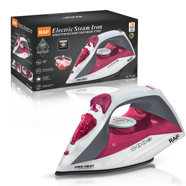 Electric Ceramic Soleplate Steam Iron Portable Handheld Electric Iron for Clothes Professional