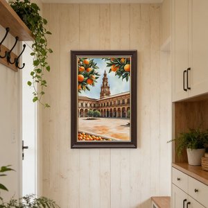 Marco de madera con borde dorado de 16x24 con la frase "El hogar es donde vive el amor" - Product Image 6